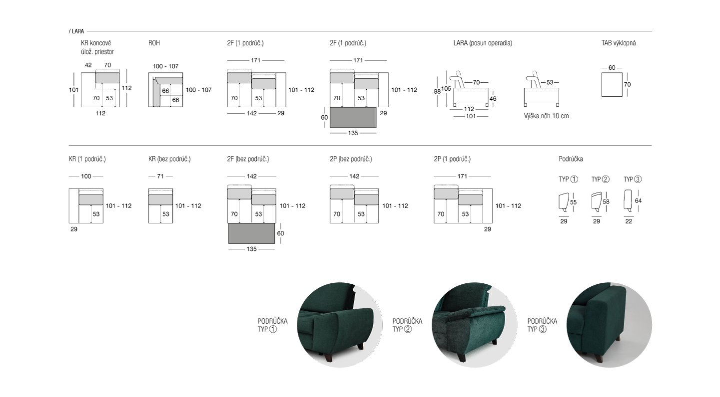 Lara technicky nakres